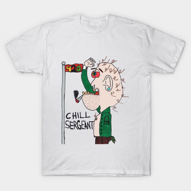 Chill Sergeant ready for duty T-Shirt by KountMakula